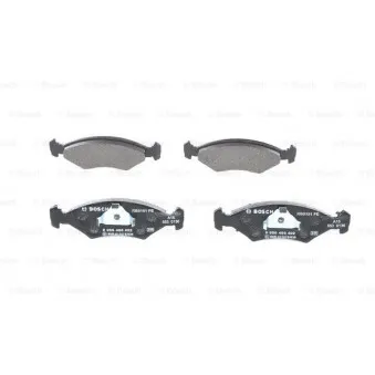 Jeu de 4 plaquettes de frein avant BOSCH 0 986 466 402