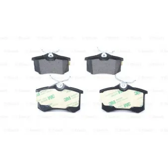 Jeu de 4 plaquettes de frein arrière BOSCH 0 986 466 683