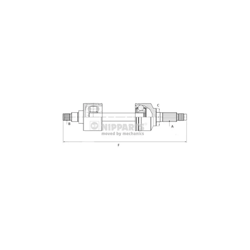 Arbre de transmission NIPPARTS N2801010