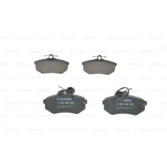Jeu de 4 plaquettes de frein avant BOSCH 0 986 466 693