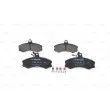 Jeu de 4 plaquettes de frein avant BOSCH 0 986 467 411 - Visuel 1