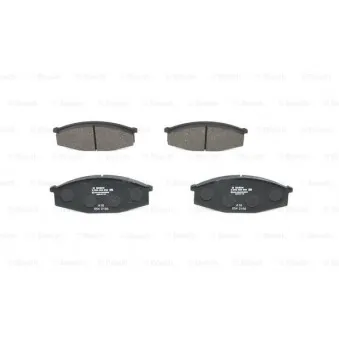 Jeu de 4 plaquettes de frein avant BOSCH 0 986 468 630