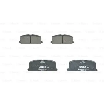 Jeu de 4 plaquettes de frein avant BOSCH 0 986 468 701
