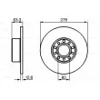 Jeu de 2 disques de frein avant BOSCH 0 986 478 058 - Visuel 3