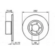 Jeu de 2 disques de frein avant BOSCH 0 986 478 077 - Visuel 3