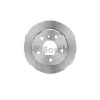 Jeu de 2 disques de frein arrière BOSCH 0 986 478 475 - Visuel 1