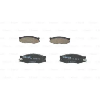 Jeu de 4 plaquettes de frein avant BOSCH 0 986 490 990