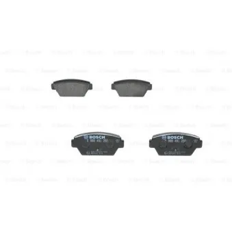 Jeu de 4 plaquettes de frein arrière BOSCH 0 986 491 250