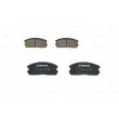 Jeu de 4 plaquettes de frein avant BOSCH 0 986 491 260 - Visuel 1