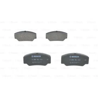 Jeu de 4 plaquettes de frein avant BOSCH 0 986 491 410