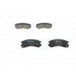 Jeu de 4 plaquettes de frein avant BOSCH 0 986 493 450 - Visuel 1