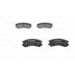 Jeu de 4 plaquettes de frein avant BOSCH 0 986 493 450 - Visuel 3