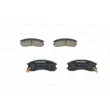Jeu de 4 plaquettes de frein avant BOSCH 0 986 493 790 - Visuel 1