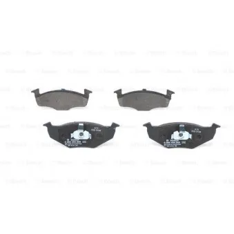 Jeu de 4 plaquettes de frein avant BOSCH 0 986 494 005
