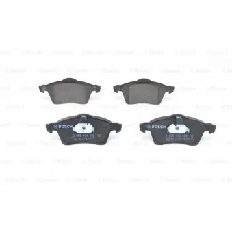 Jeu de 4 plaquettes de frein avant BOSCH 0 986 494 008