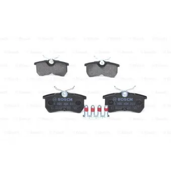 Jeu de 4 plaquettes de frein arrière BOSCH 0 986 494 011
