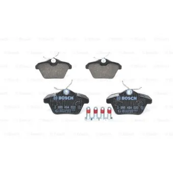 Jeu de 4 plaquettes de frein arrière BOSCH 0 986 494 020