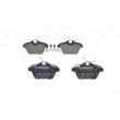 Jeu de 4 plaquettes de frein arrière BOSCH 0 986 494 020 - Visuel 3