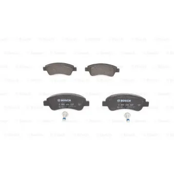 Jeu de 4 plaquettes de frein avant BOSCH 0 986 494 027
