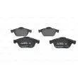 Jeu de 4 plaquettes de frein avant BOSCH 0 986 494 033 - Visuel 3
