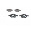 Jeu de 4 plaquettes de frein avant BOSCH 0 986 494 034 - Visuel 1