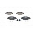 Jeu de 4 plaquettes de frein avant BOSCH 0 986 494 039 - Visuel 1