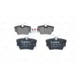 Jeu de 4 plaquettes de frein arrière BOSCH 0 986 494 040 - Visuel 3