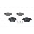 Jeu de 4 plaquettes de frein arrière BOSCH 0 986 494 046 - Visuel 1