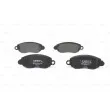 Jeu de 4 plaquettes de frein avant BOSCH 0 986 494 047 - Visuel 3