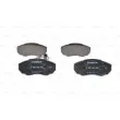 Jeu de 4 plaquettes de frein avant BOSCH 0 986 494 048 - Visuel 1