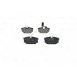 Jeu de 4 plaquettes de frein arrière BOSCH 0 986 494 051 - Visuel 3