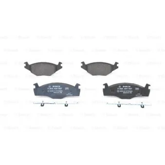 Jeu de 4 plaquettes de frein avant BOSCH 0 986 494 057
