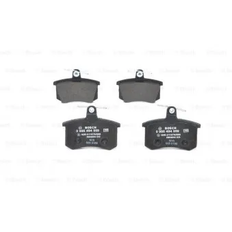 Jeu de 4 plaquettes de frein arrière BOSCH 0 986 494 059