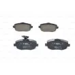 Jeu de 4 plaquettes de frein avant BOSCH 0 986 494 075 - Visuel 1