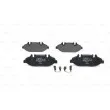Jeu de 4 plaquettes de frein avant BOSCH 0 986 494 081 - Visuel 1