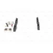 Jeu de 4 plaquettes de frein avant BOSCH 0 986 494 087 - Visuel 2