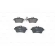 Jeu de 4 plaquettes de frein avant BOSCH 0 986 494 087 - Visuel 3