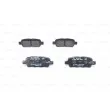 Jeu de 4 plaquettes de frein arrière BOSCH 0 986 494 090 - Visuel 3