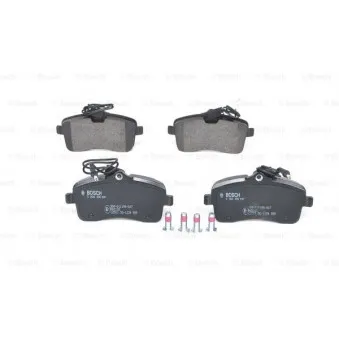 Jeu de 4 plaquettes de frein avant BOSCH 0 986 494 097