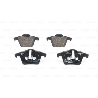 Jeu de 4 plaquettes de frein arrière BOSCH 0 986 494 102