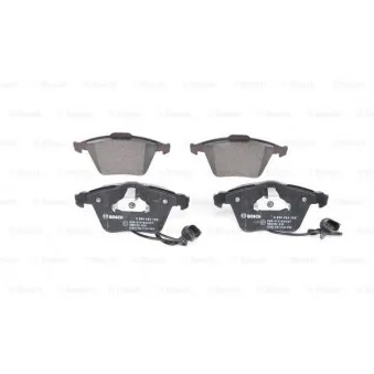 Jeu de 4 plaquettes de frein avant BOSCH 0 986 494 104