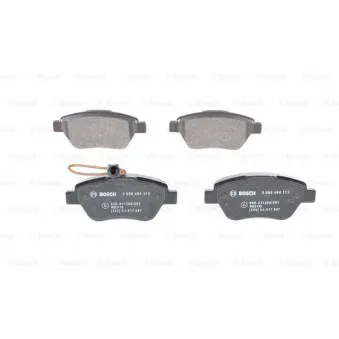 Jeu de 4 plaquettes de frein avant BOSCH 0 986 494 113
