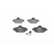 Jeu de 4 plaquettes de frein avant BOSCH 0 986 494 115 - Visuel 1