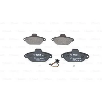 Jeu de 4 plaquettes de frein avant BOSCH 0 986 494 115