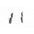 Jeu de 4 plaquettes de frein avant BOSCH 0 986 494 118 - Visuel 2