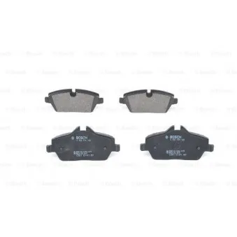 Jeu de 4 plaquettes de frein avant BOSCH 0 986 494 120