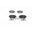 Jeu de 4 plaquettes de frein arrière BOSCH 0 986 494 125 - Visuel 1