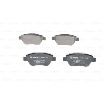 Jeu de 4 plaquettes de frein avant BOSCH 0 986 494 132