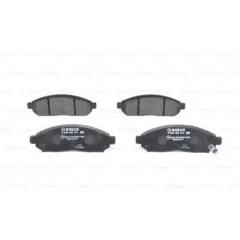 Jeu de 4 plaquettes de frein avant BOSCH 0 986 494 151