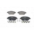 Jeu de 4 plaquettes de frein avant BOSCH 0 986 494 157 - Visuel 1